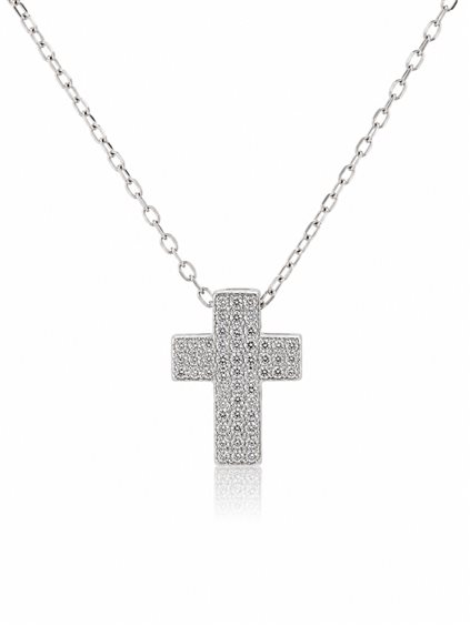 Collana Ultima Edizione Donna Croce in Argento CAO4434-BIANCO - CAO4434-BIANCO
